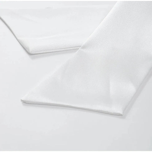 Satin Mini Dress for Women with Big Bow and Backless Design